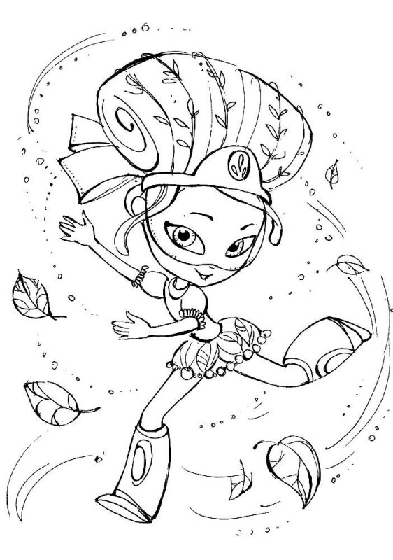 Раскраска сказочный патруль Варя