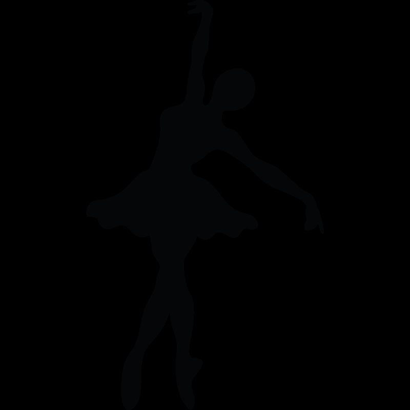 Балерина трафарет