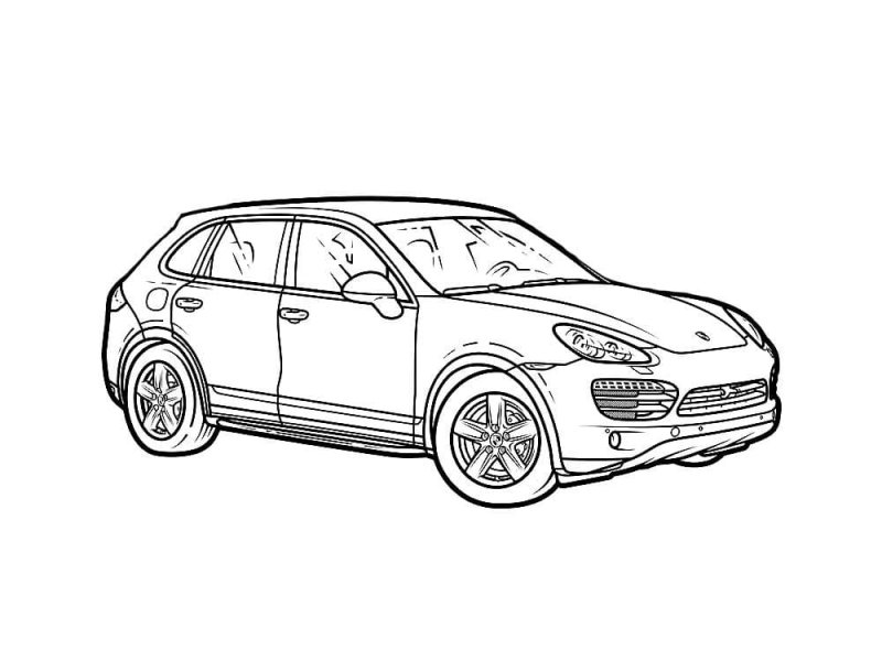 Раскраски Порше 911 турбо