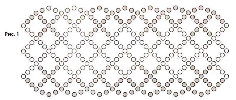 Сетка для схем бисероплетения