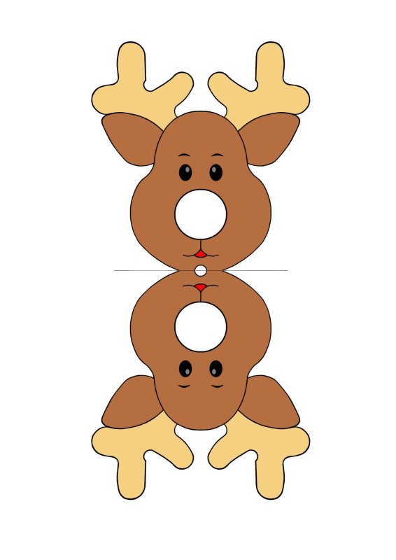 Поделка олень с Чупа чупсом