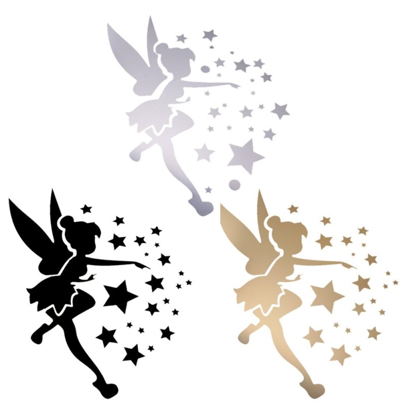 Трафарет феи на стену