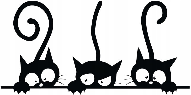 Трафарет кошки