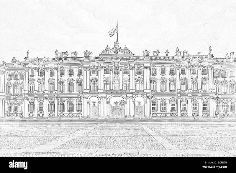Зимний дворец Растрелли фасады