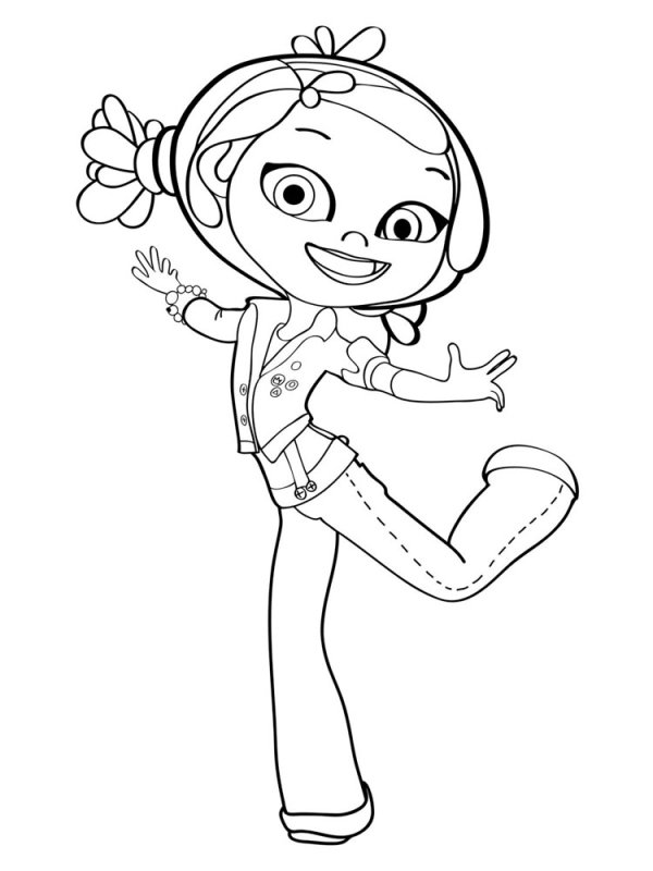 Раскраска сказочный патруль Аленка