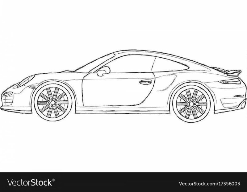 Порше Панамера сбоку