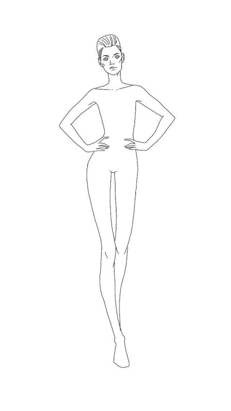 Модель девушки для рисования