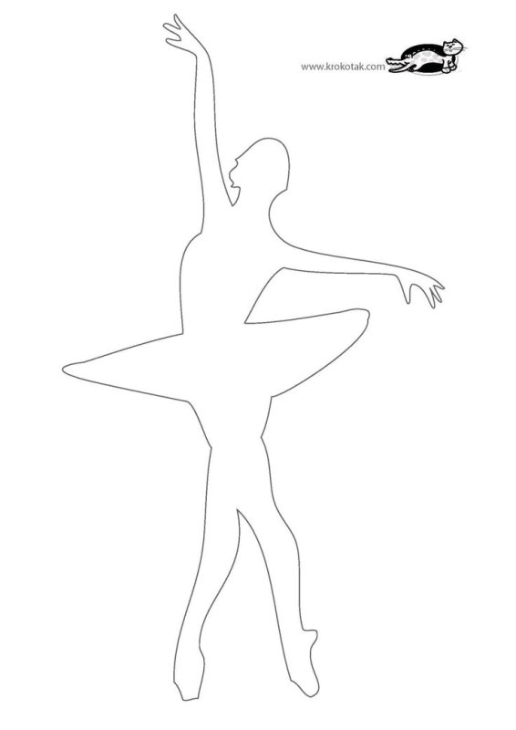 Балерина трафареты для вырезания из бумаги