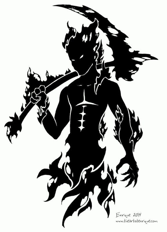 Асмодей демон тату