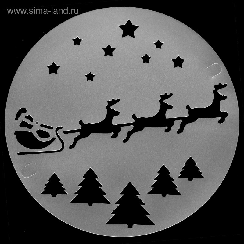 Трафареты для искусственного снега на окна