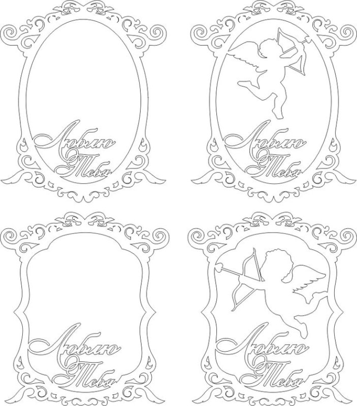 Рамки Скрапбукинг шаблоны