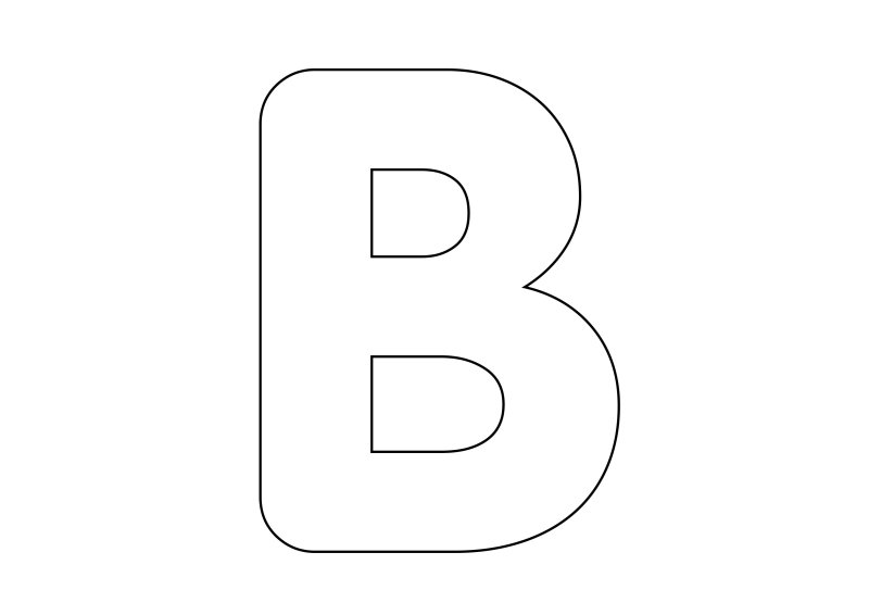 Трафарет букв для вырезания