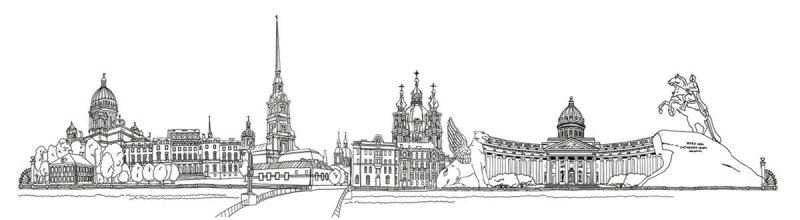 Петропавловская крепость Графика