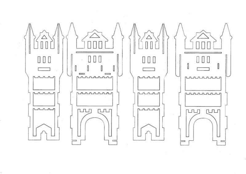 Развертка замка