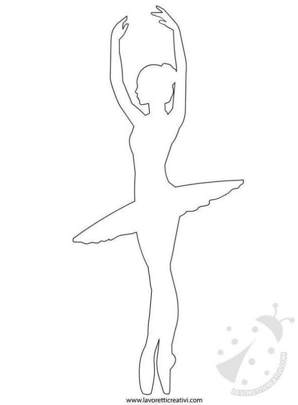 Балерины трафареты для вырезания