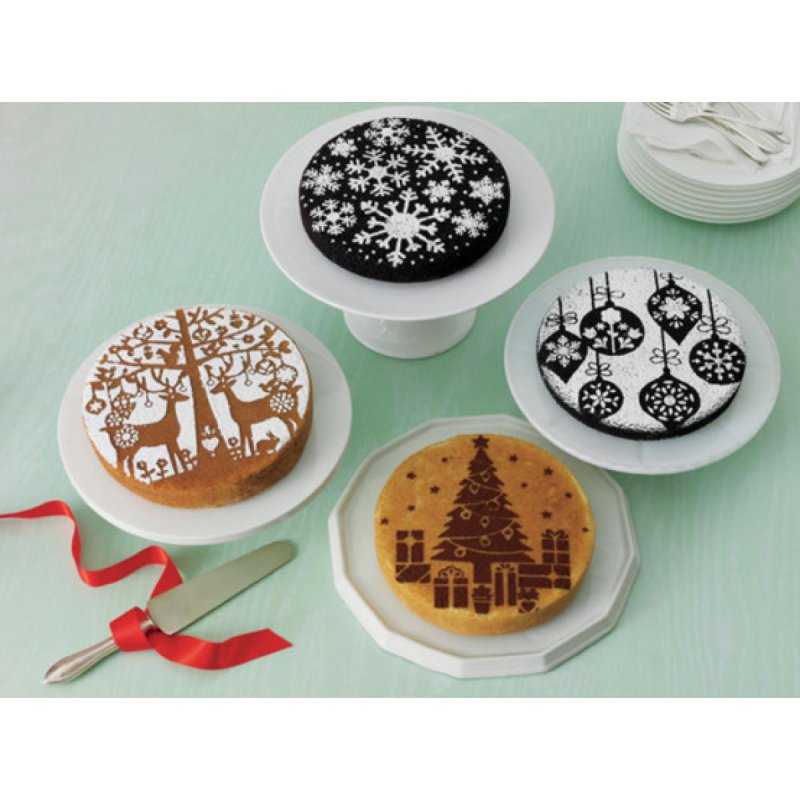 Трафареты для украшения торта