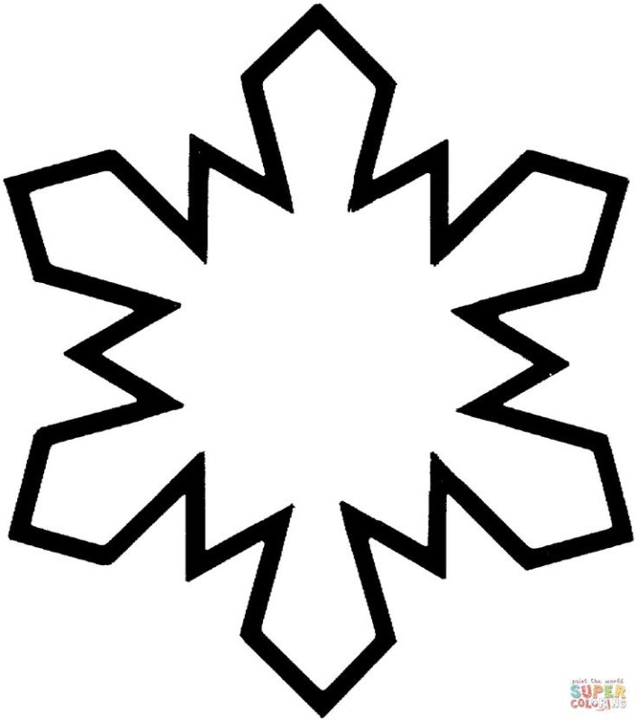 Трафарет «снежинки»