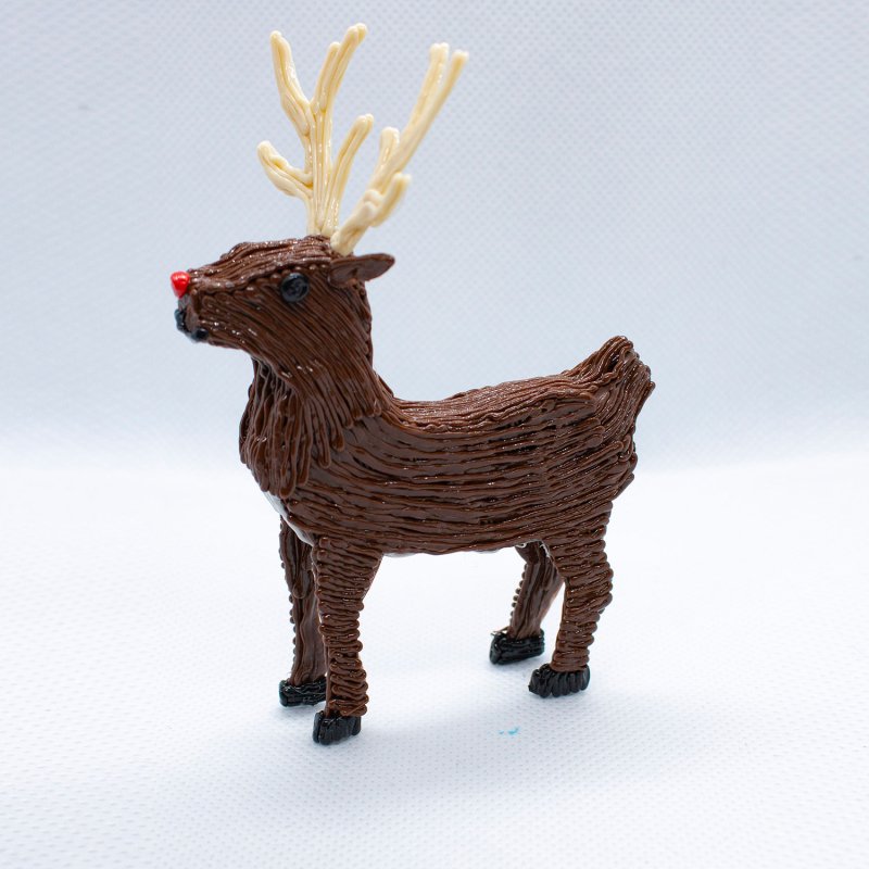 Олень 3д ручкой