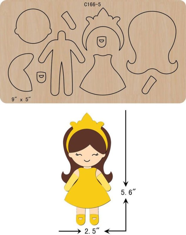 Куколка из фетра выкройка