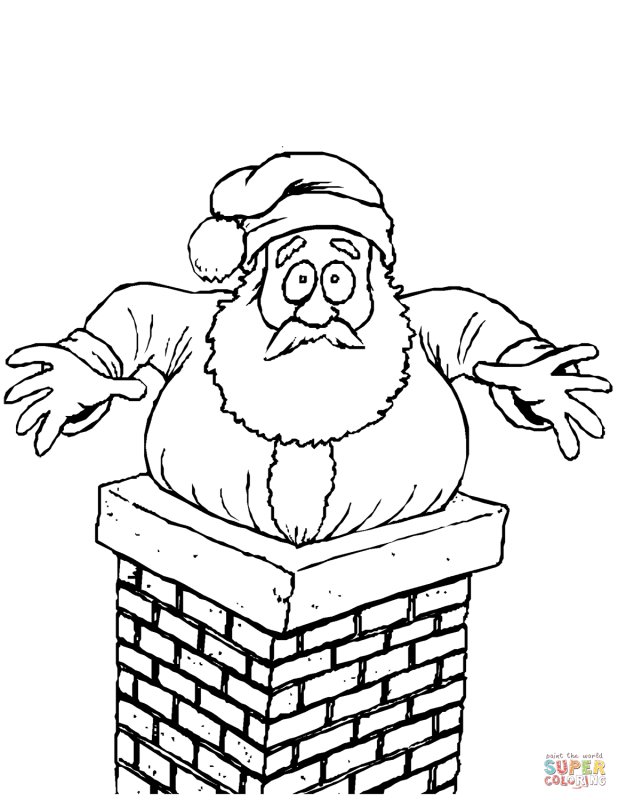 Дедушка Мороз раскраска