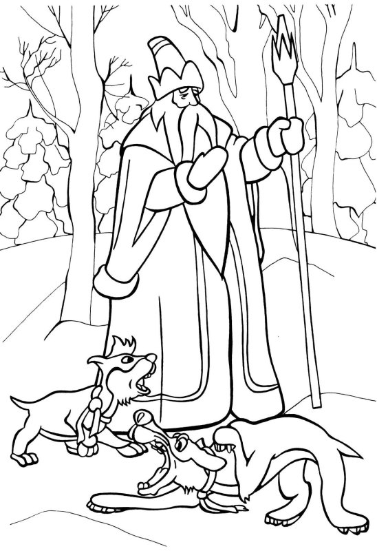 Маршак 12 месяцев раскраска