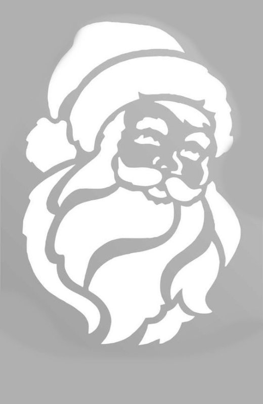 Дед Мороз трафарет