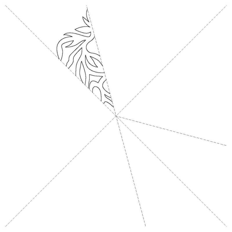 Снежинка трафарет для вырезания а4