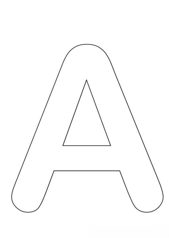 Трафарет букв для вырезания