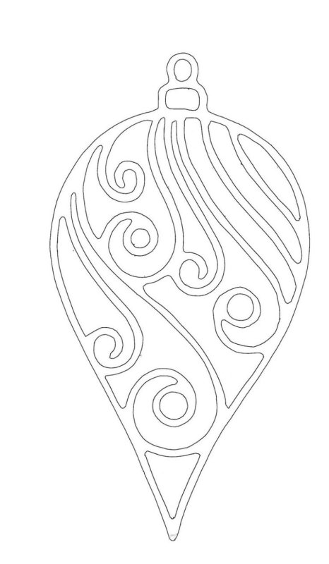 Новогодние шары трафареты на окна