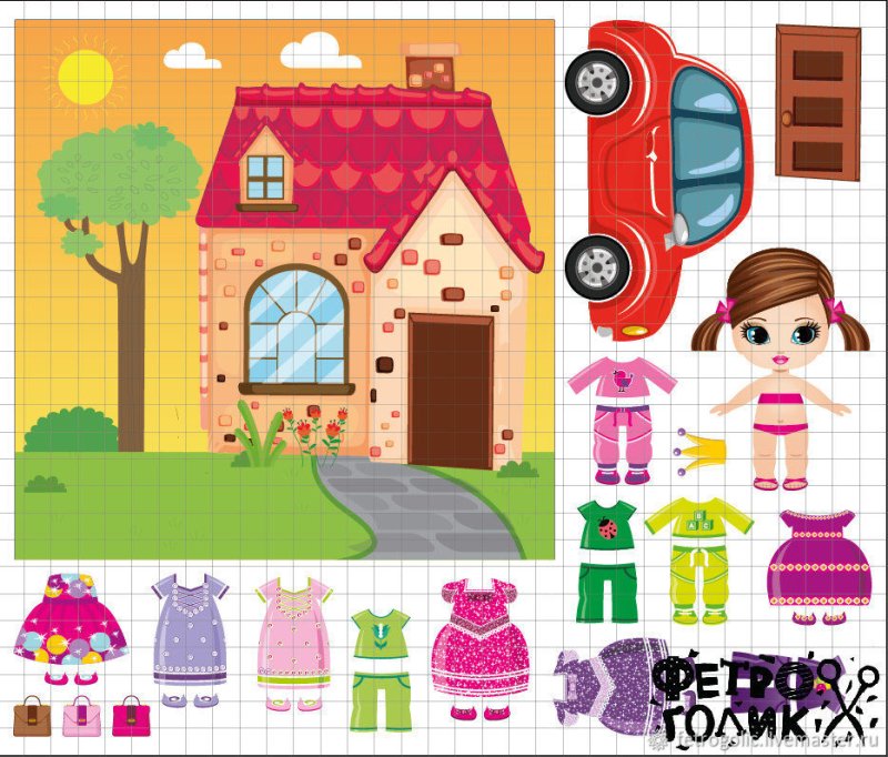 Домик для бумажной куклы