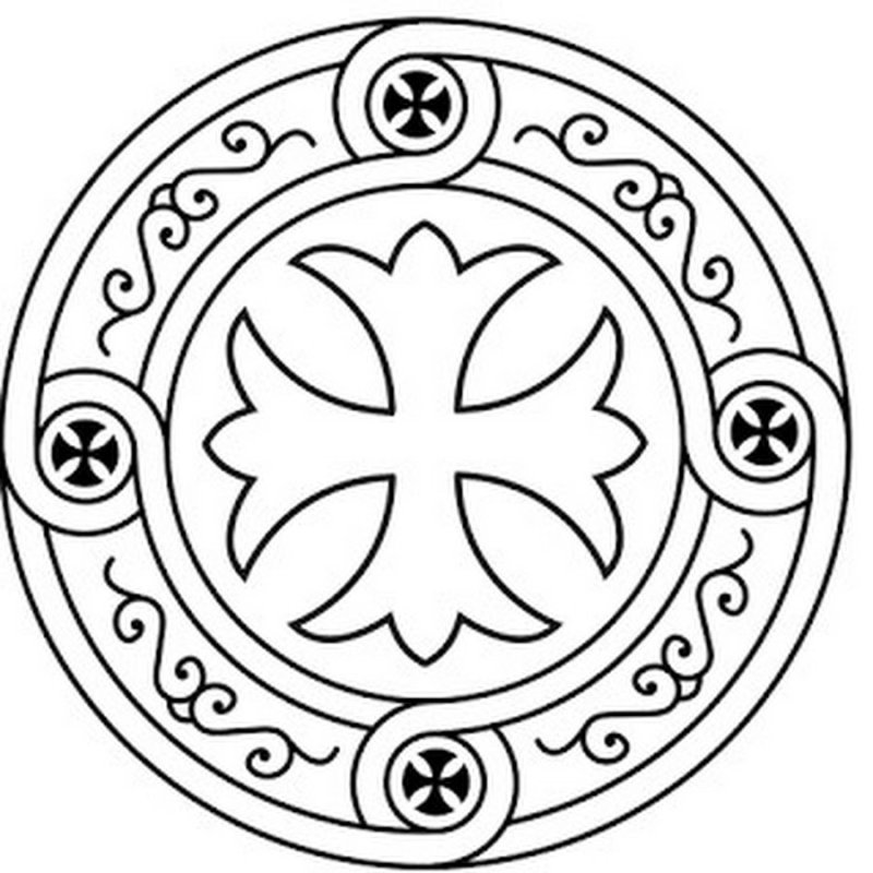 Православный орнамент в круге