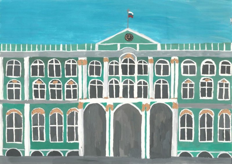 Эрмитаж Санкт-Петербург срисовать