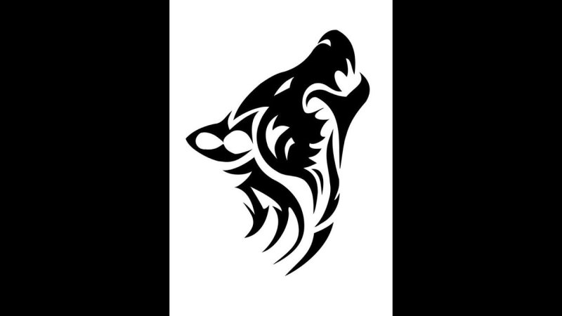 Векторные тату волк