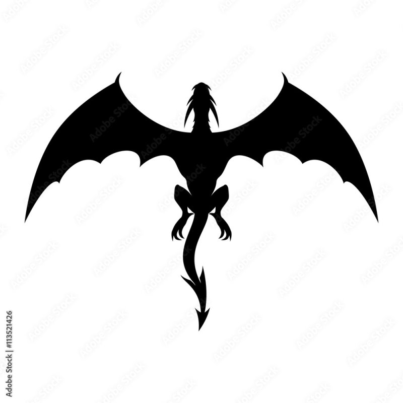 Силуэт дракона