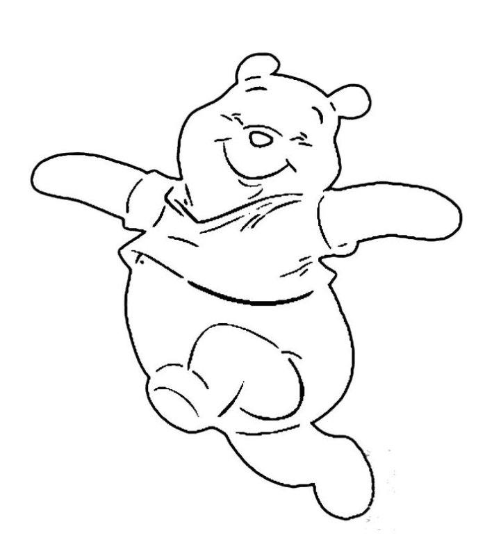 Вытынанка Винни пух