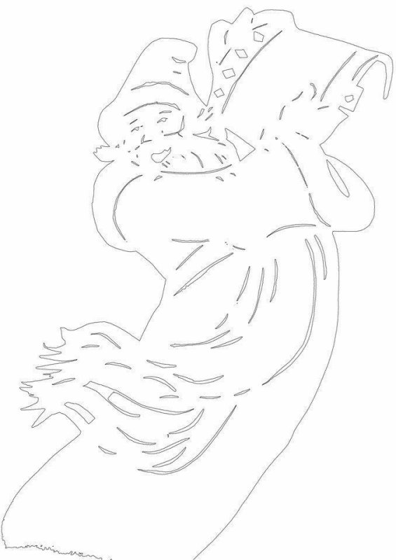 Вытынанки на окна новогодние