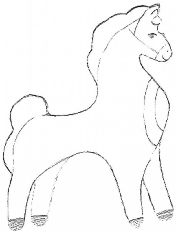 Филимоновская игрушка конь раскраска