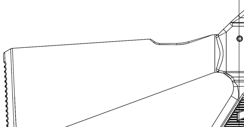 Приклад АК 47 чертёж