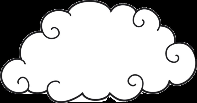 Облако раскраска