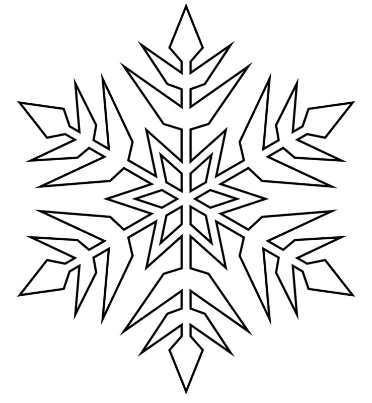 Снежинки на окна трафареты