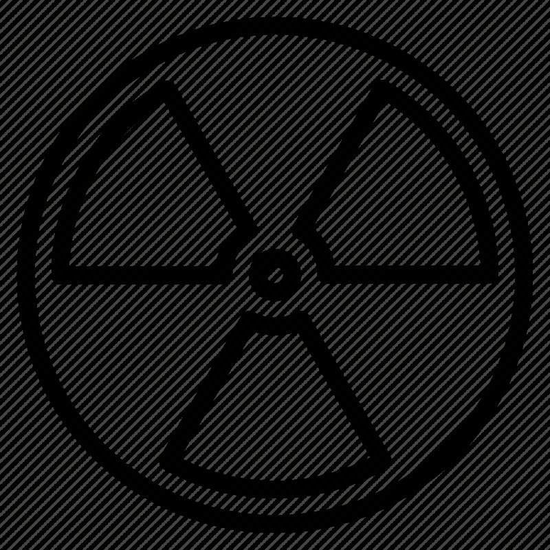 Знак радиации раскраска