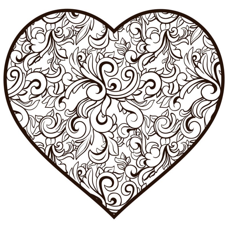 Сердце узор