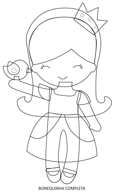 Кукла из фетра выкройка