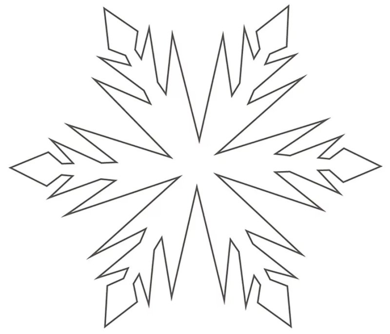 Новогодние снежинки трафареты