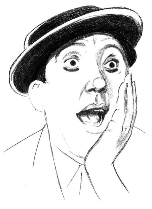 Юрий Никулин рисунок