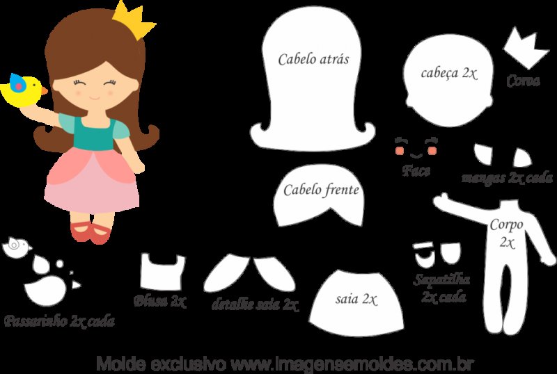 Фетровая кукла выкройка