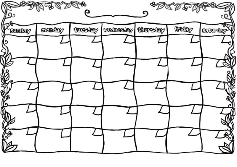 Календарь эскиз