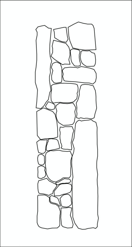 Как сделать из прутьев трафарет тротуарной плитки