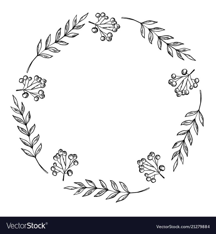 Венок векторный рисунок