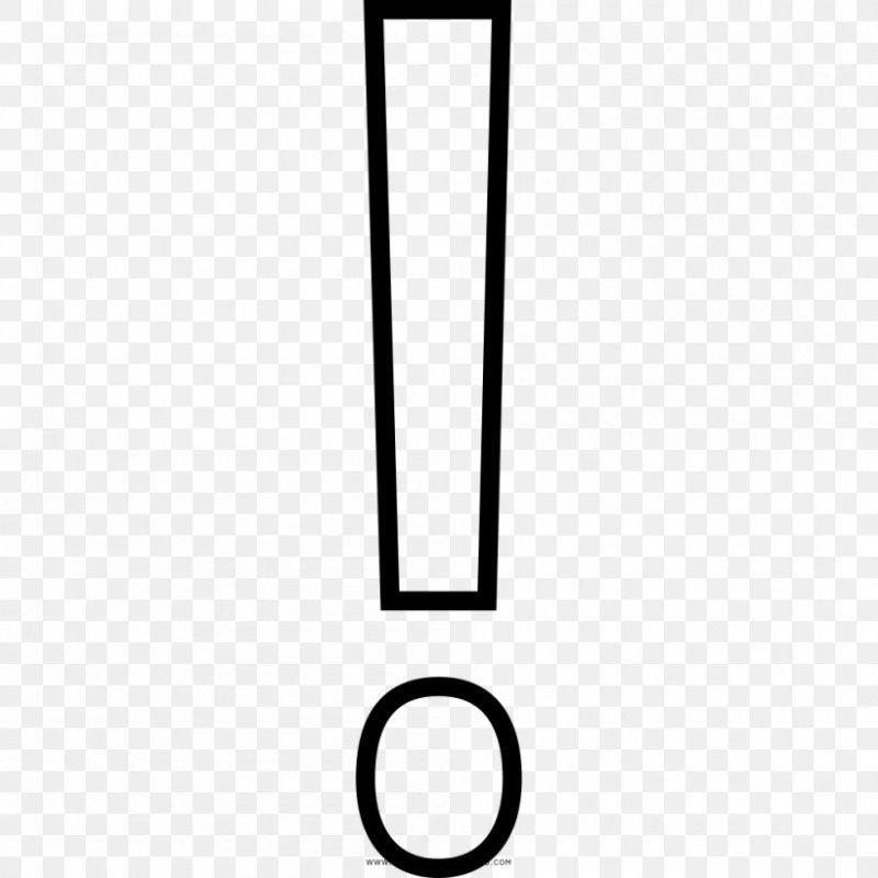 Восклицательный знак трафарет